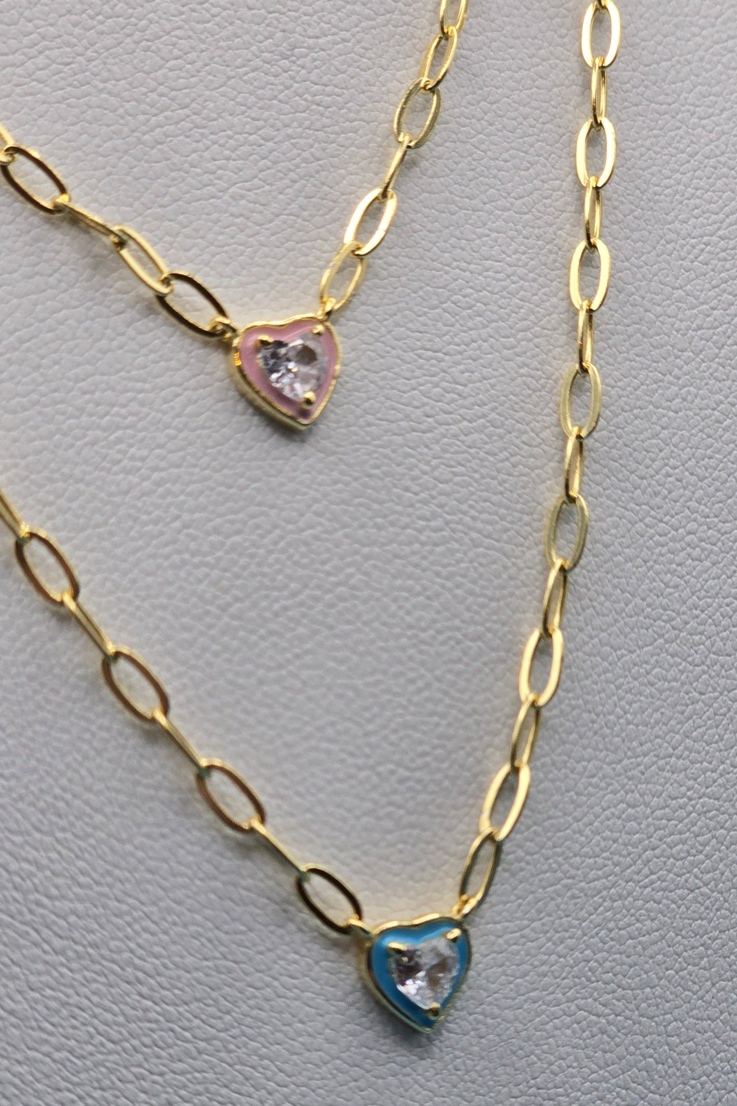 COLLAR CORAZÓN CARAMELO