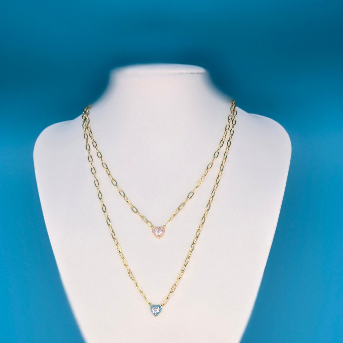 COLLAR CORAZÓN CARAMELO