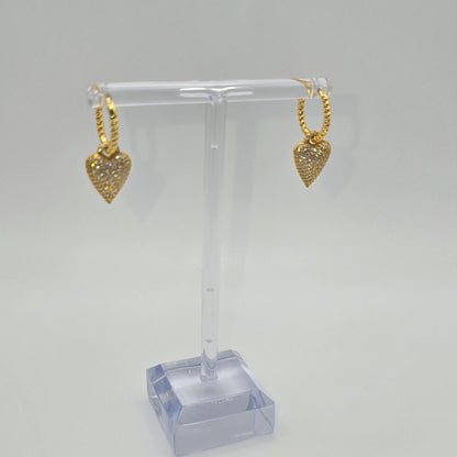 Pendientes Aros Corazón