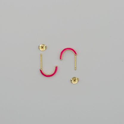 Aros pequeños abiertos de colores