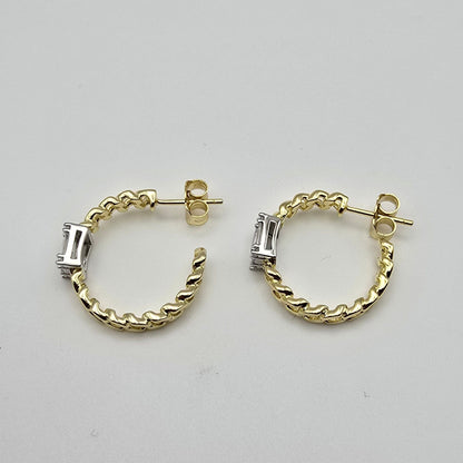 LARGE CHAIN HOOP WITH HALO